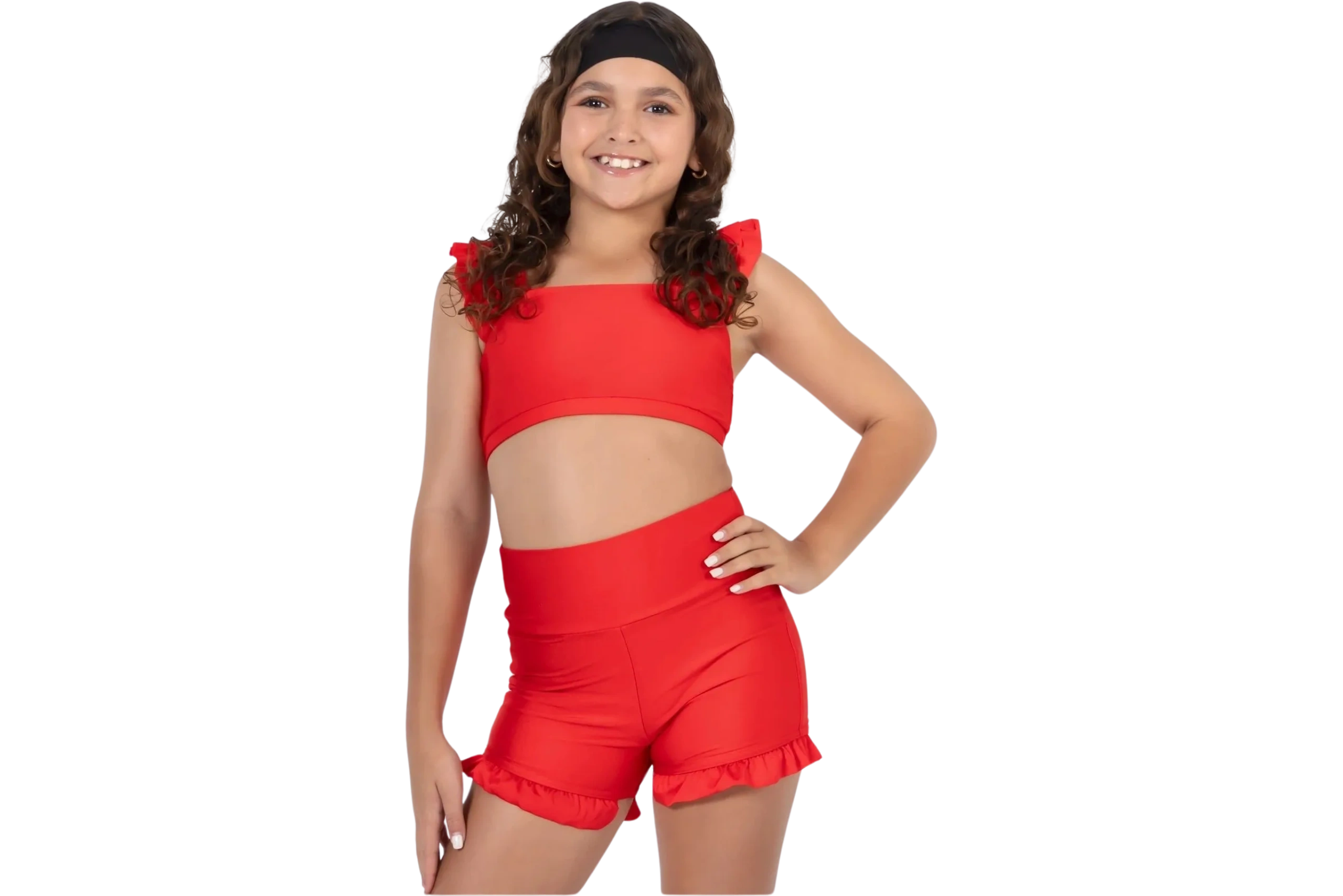 High Waist Ruffle Shorts (Size down generous sizing)