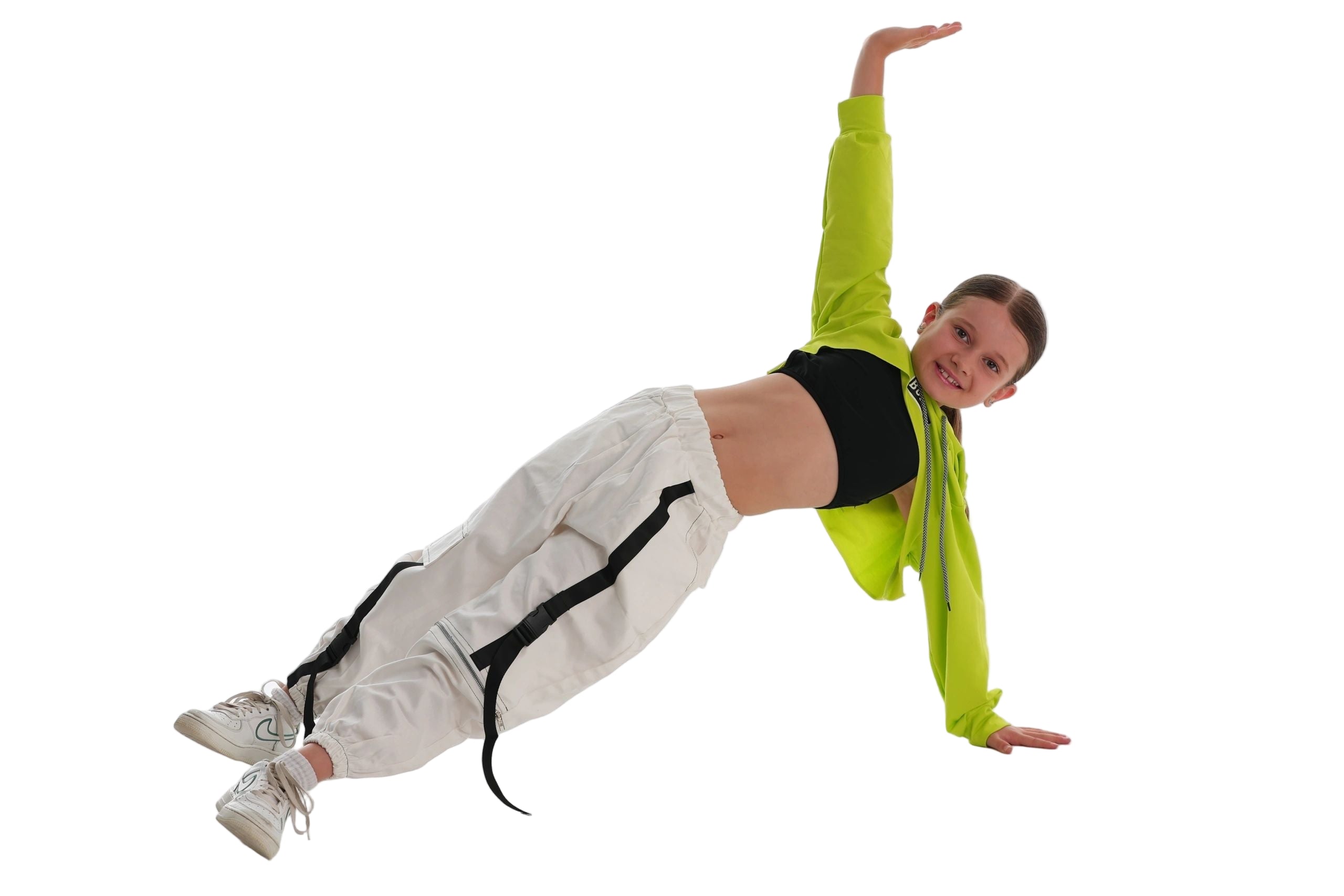 Hip Hop Green Hoodie Shrug