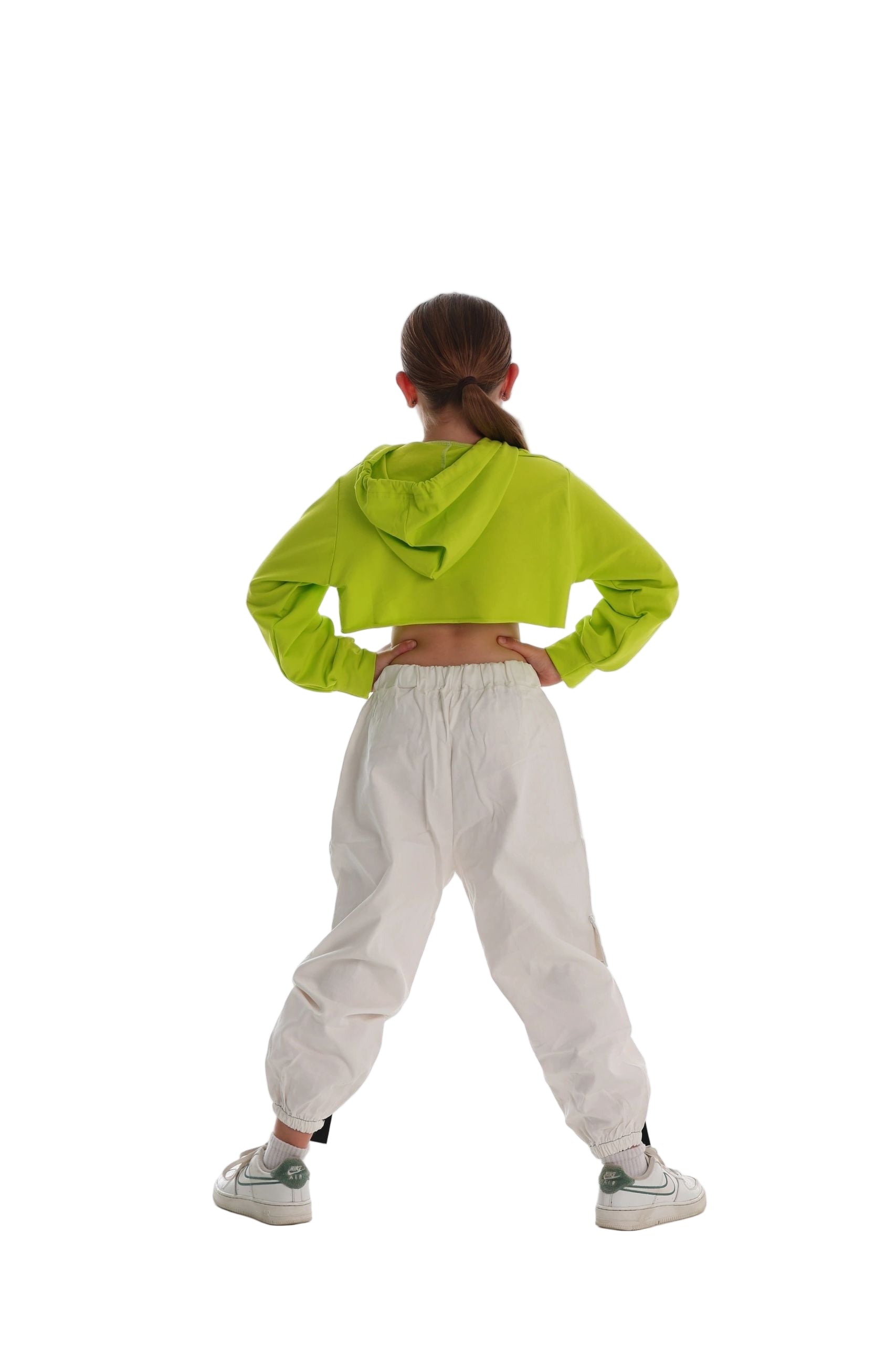 Hip Hop Green Hoodie Shrug